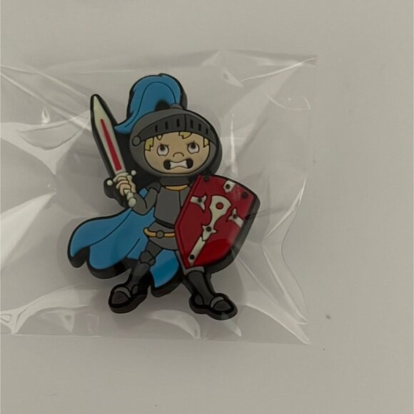 2014 The Brave Knight Jibbitz™ will fit in Clog type shoes with holes Shoe Charm - Picture 2 of 2